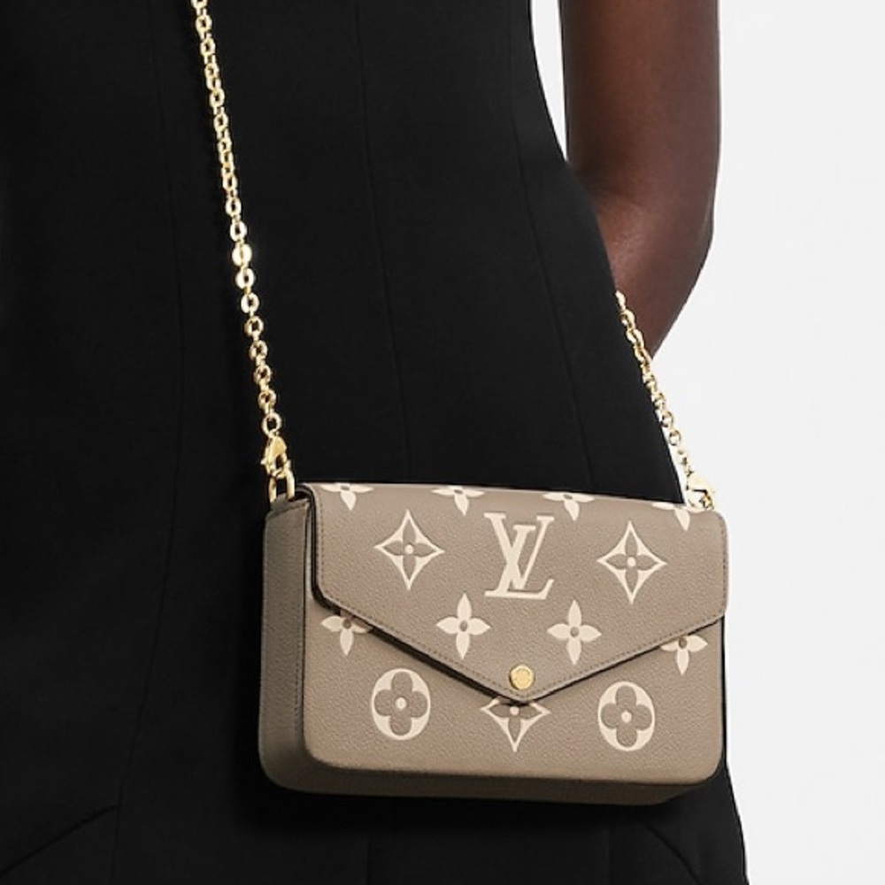 LV Felicie Pochette Monogram Empreinte Leather - Picture 11 of 12